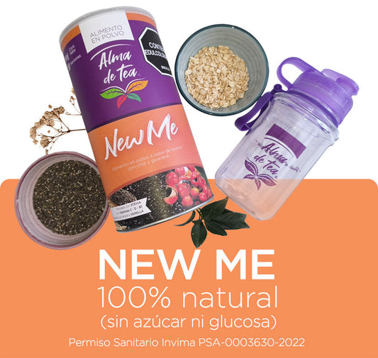 Batido New Me - No Más Ansiedad de Comer + Termo Exclusivo + Recetario Healthy Food